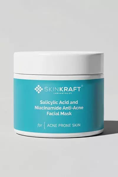 Skinkraft Salicylic Acid And Niacinamide Anti-Acne Face Mask-Main Image