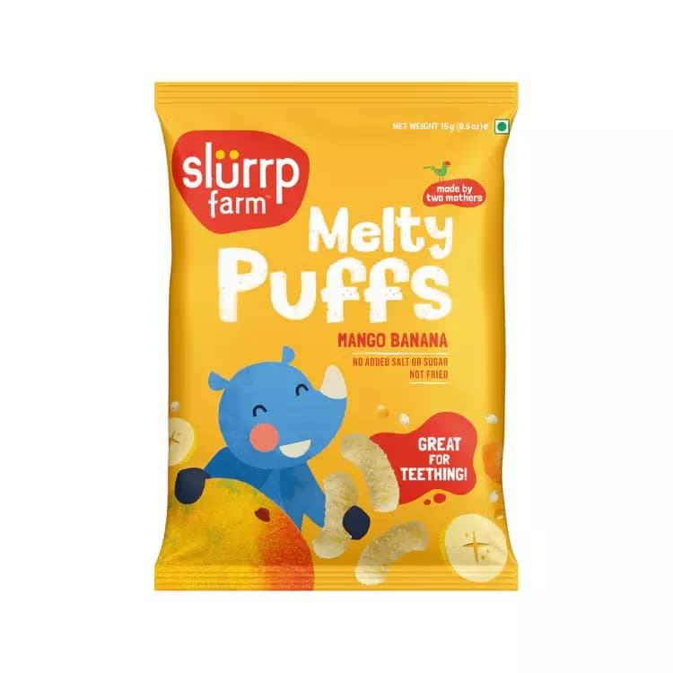 Slurrp Farm Millet Puffs Mango & Banana,15g-Main image