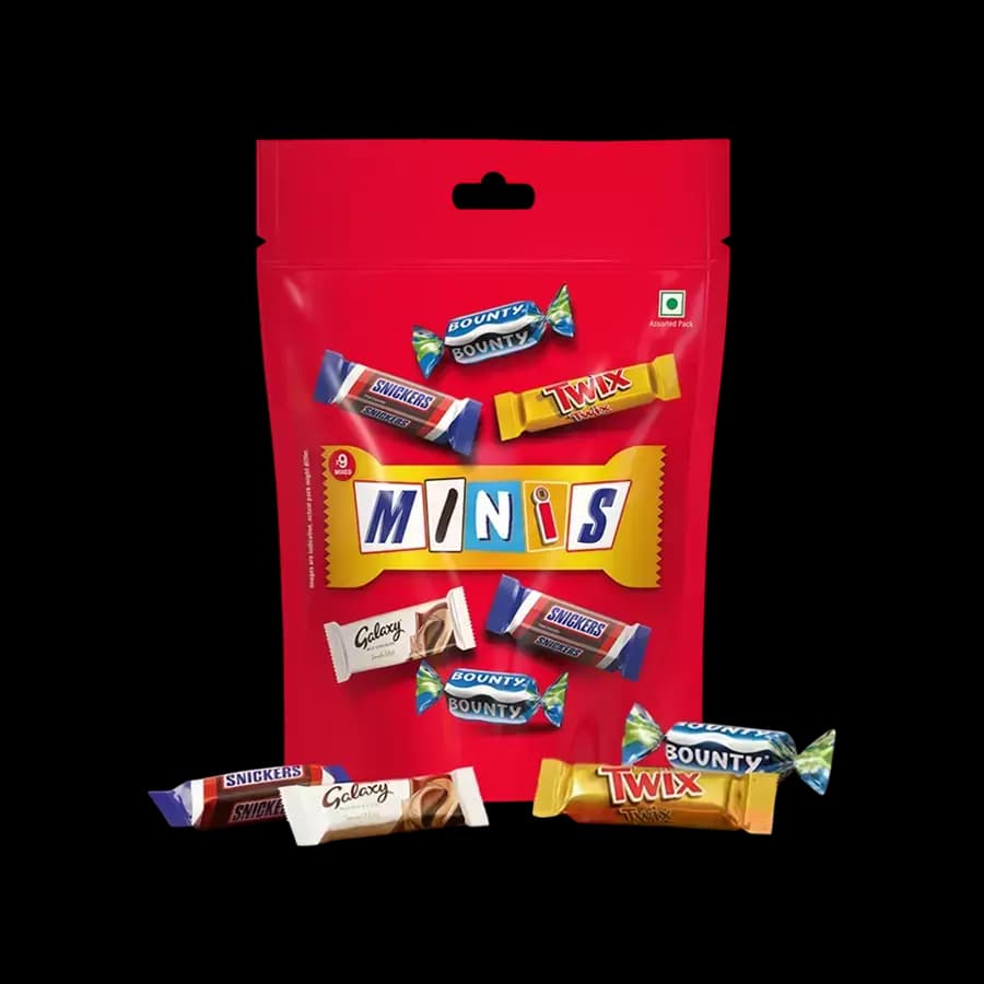 Snickers Best of Minis Assorted Chocolate,104g-Main image