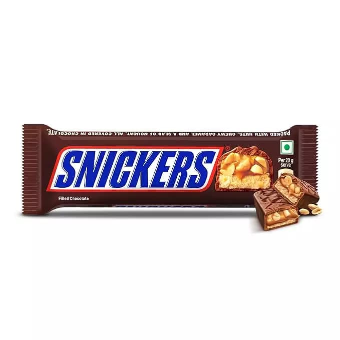 Snickers Peanut Nougat & Caramel Chocolate Filled Bar,40g-Main image