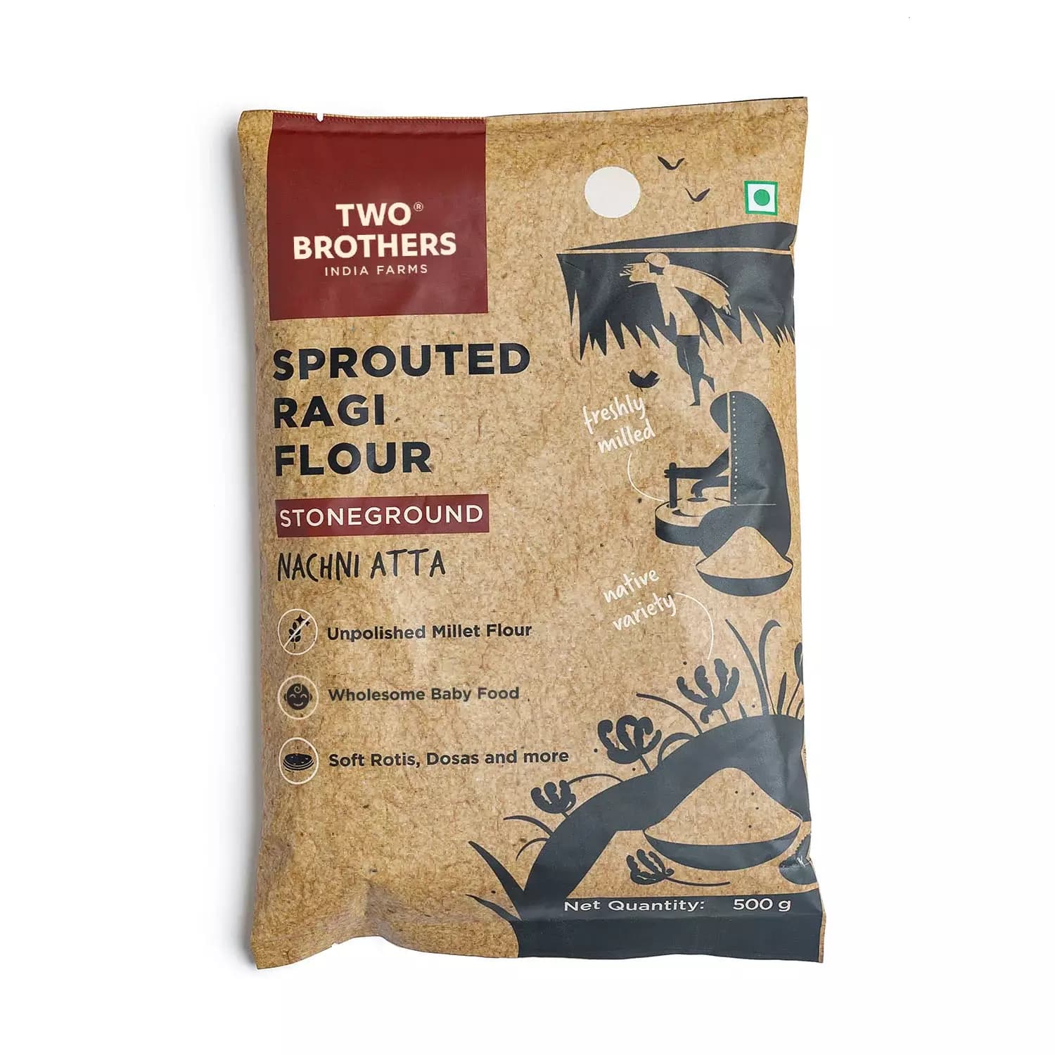 Sprouted Ragi Flour - Nachni Satva-Main Image