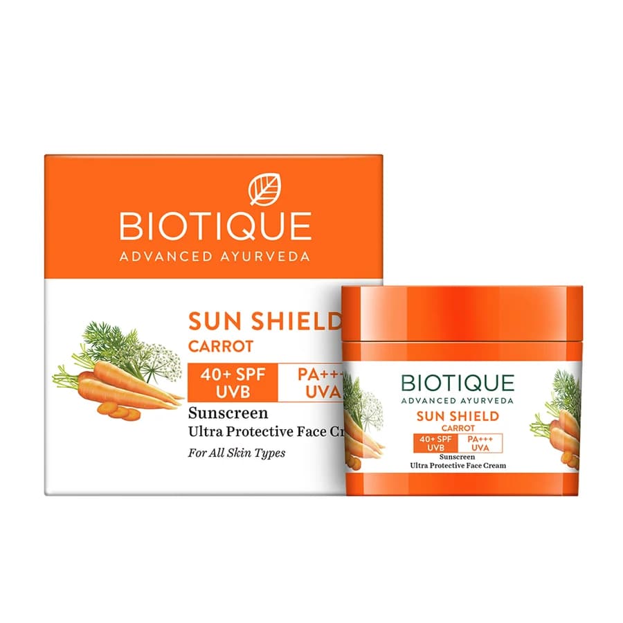Sun shield carrot 40+spf sunscreen cream-Main Image