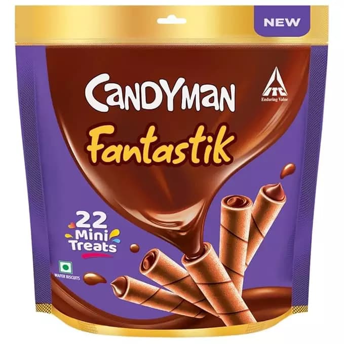 Sunfeast Fantastik Mini Treats Homepack Wafer Roll,124.5g-Main image