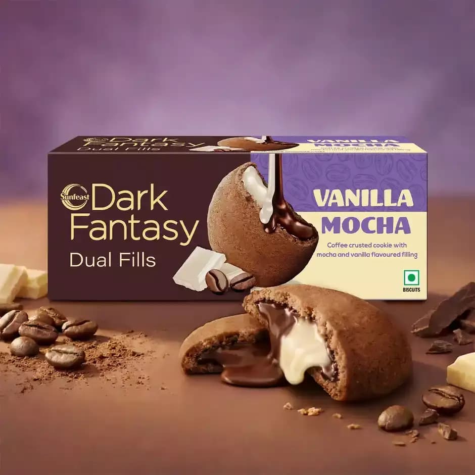Sunfeast Mocha Vanilla Dual Fills Biscuit,69g-Main image
