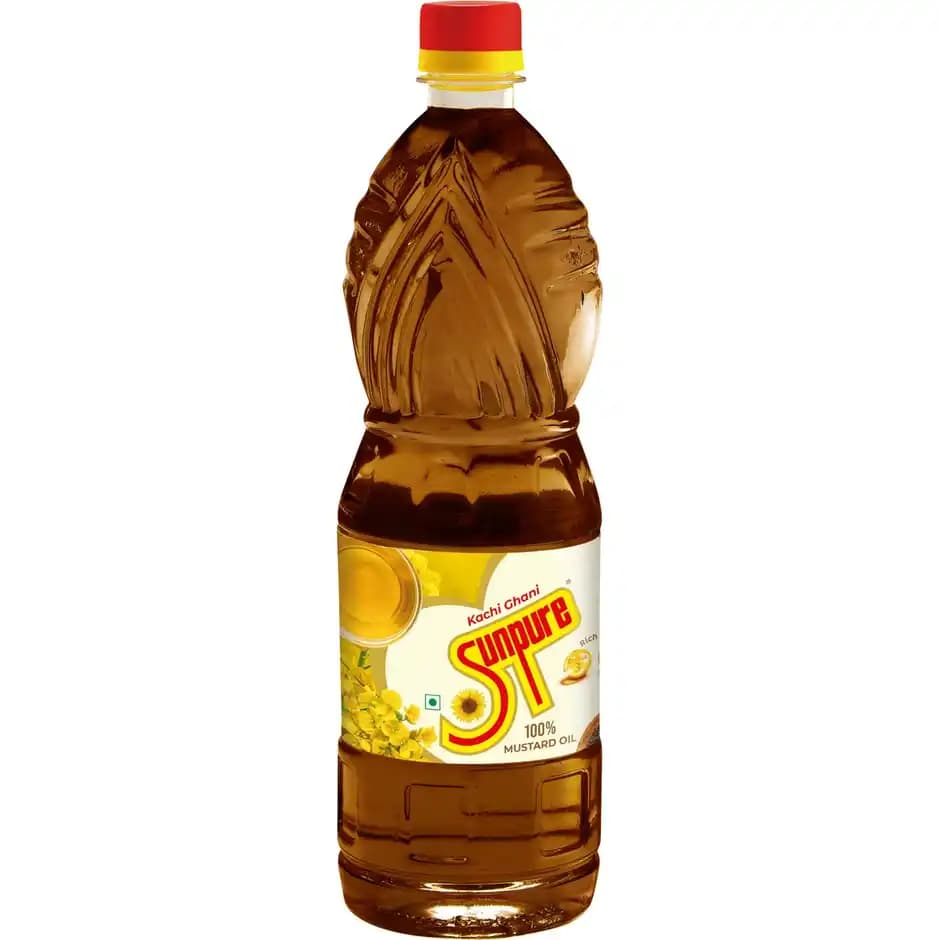 Sunpure Kachi Ghani Mustard Oil,500g-Main image