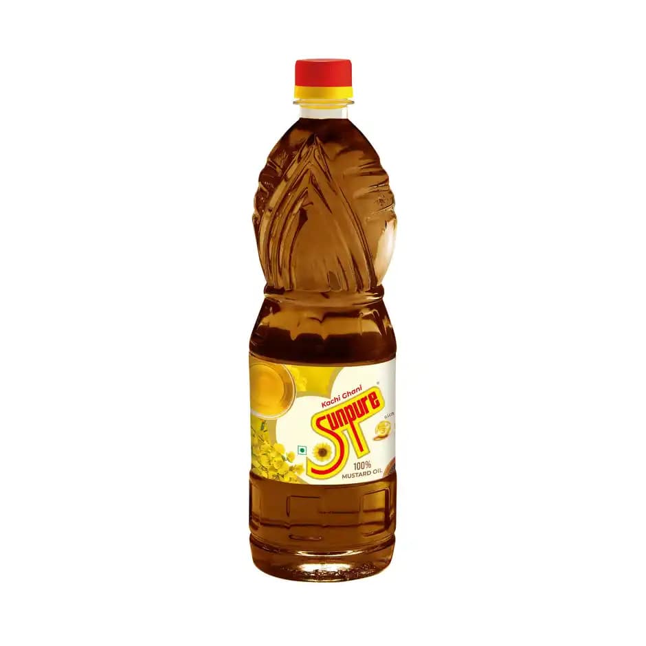 Sunpure Kachi Ghani Oil,1L-Main image