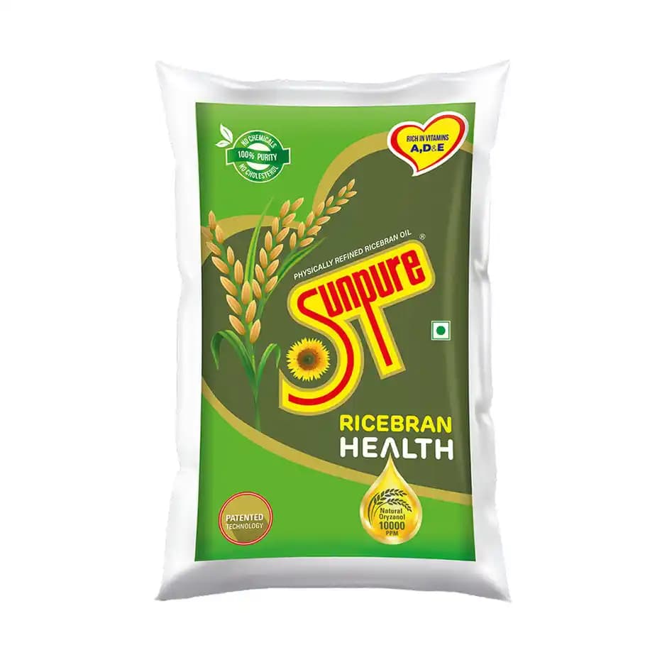 Sunpure Rice Bran Health Oil,1L-Main image