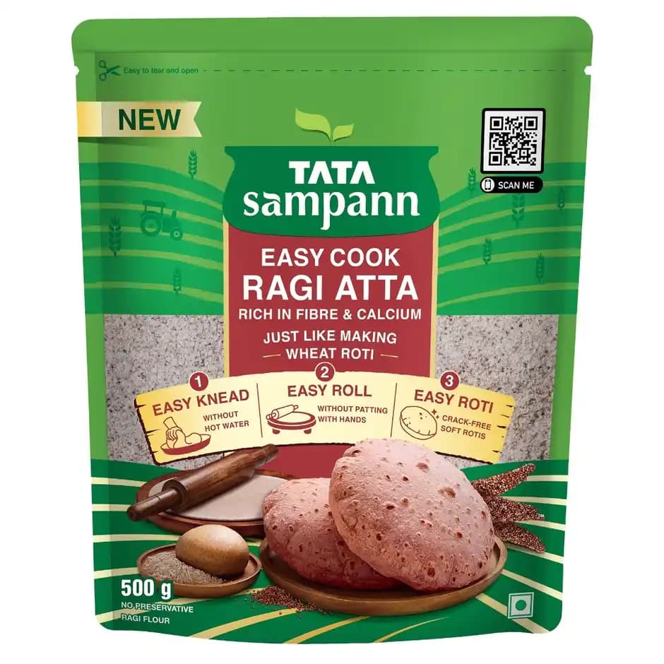 Tata Sampann Easy Cook Ragi Atta,500g-Main image
