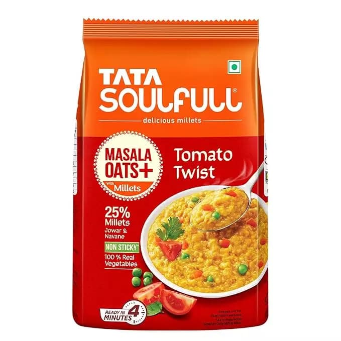 Tata Soulfull Masala Oats+ With Millets, Tomato Twist-Main image