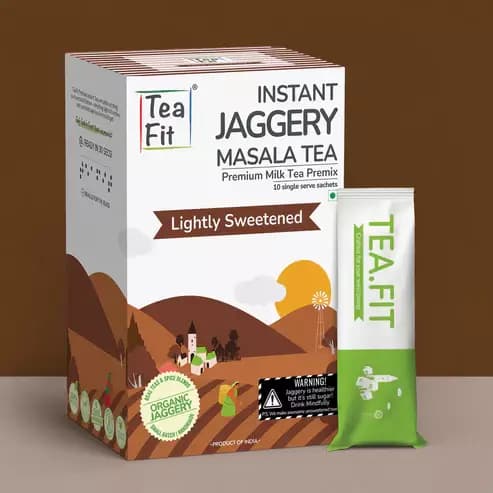 TeaFit Instant Jaggery Masala Tea Premix-Main image