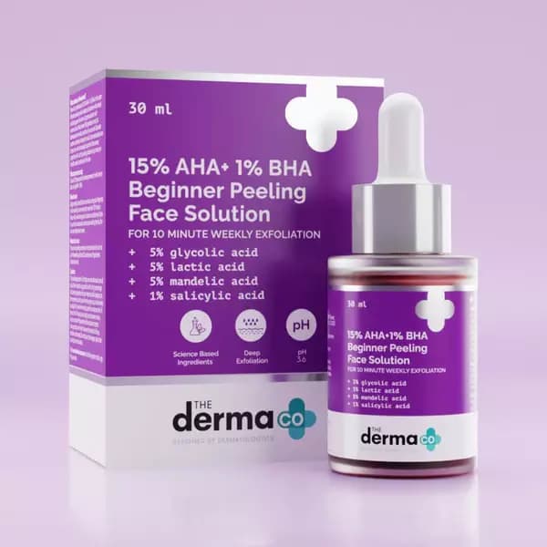 The Derma Co AHA BHA Beginner Face Peeling Solution,30ml-Main image