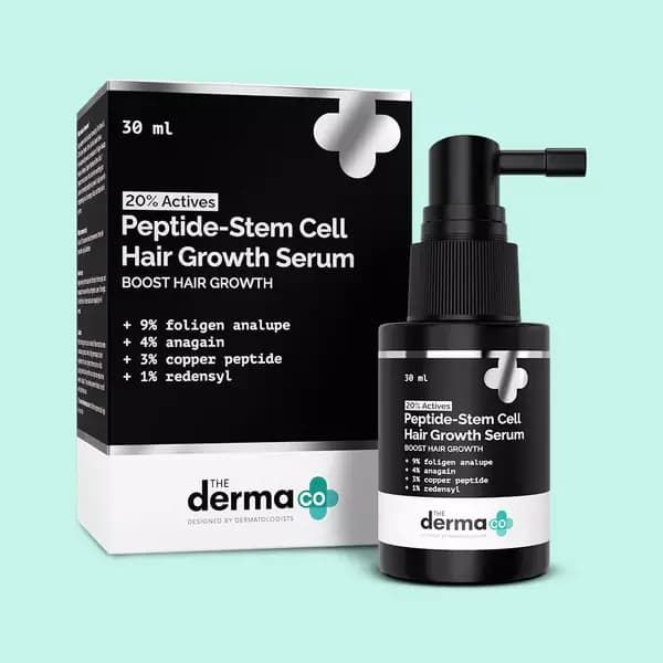 The Derma Co Actives Peptide-Stem Cell Hair Growth Serum,30ml-Main image