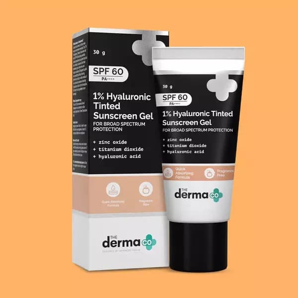 The Derma Co Hyaluronic Tinted Sunscreen Gel,30g-Main image