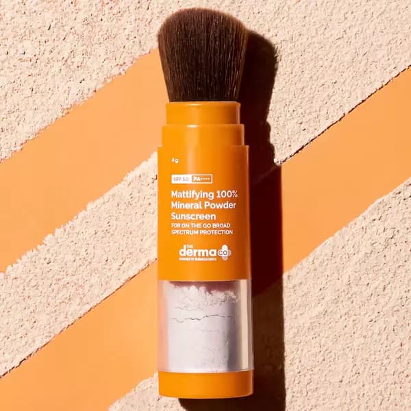 The Derma Co Mattifying Mineral Powder Sunscreen,4g-Main image