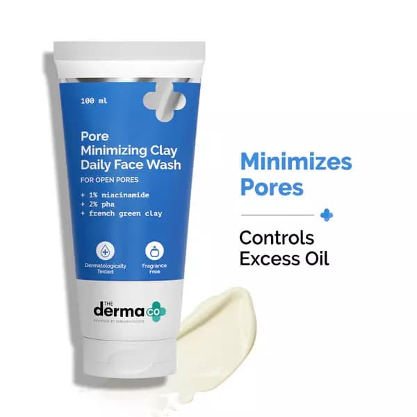 The Derma Co Pore Minimizing Clay Daily Face Wash,100ml-Main image