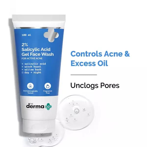 The Derma Co Salicylic Acid Gel Face Wash,100ml-Main image