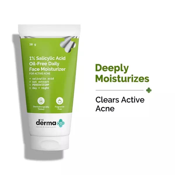 The Derma Co Salicylic Acid Oil-Free Moisturizer,50g-Main image