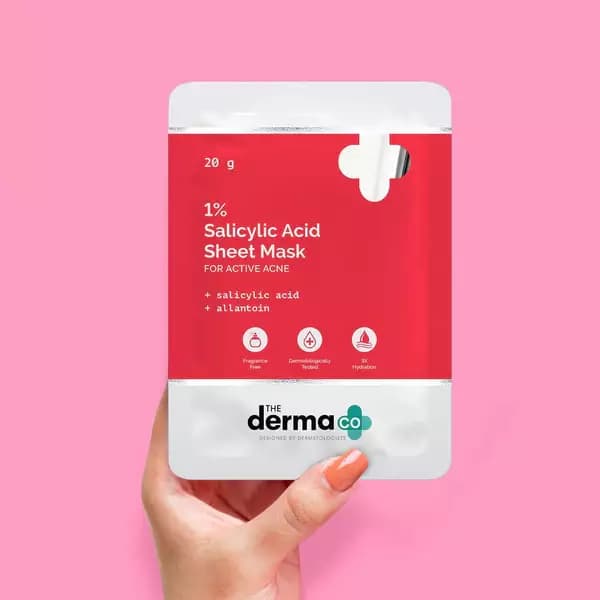 The Derma Co Salicylic Acid Sheet Mask.20g-Main image