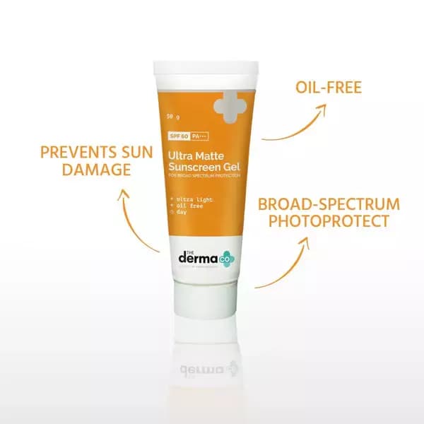 The Derma Co Ultra Matte Sunscreen Gel,50g-Main image