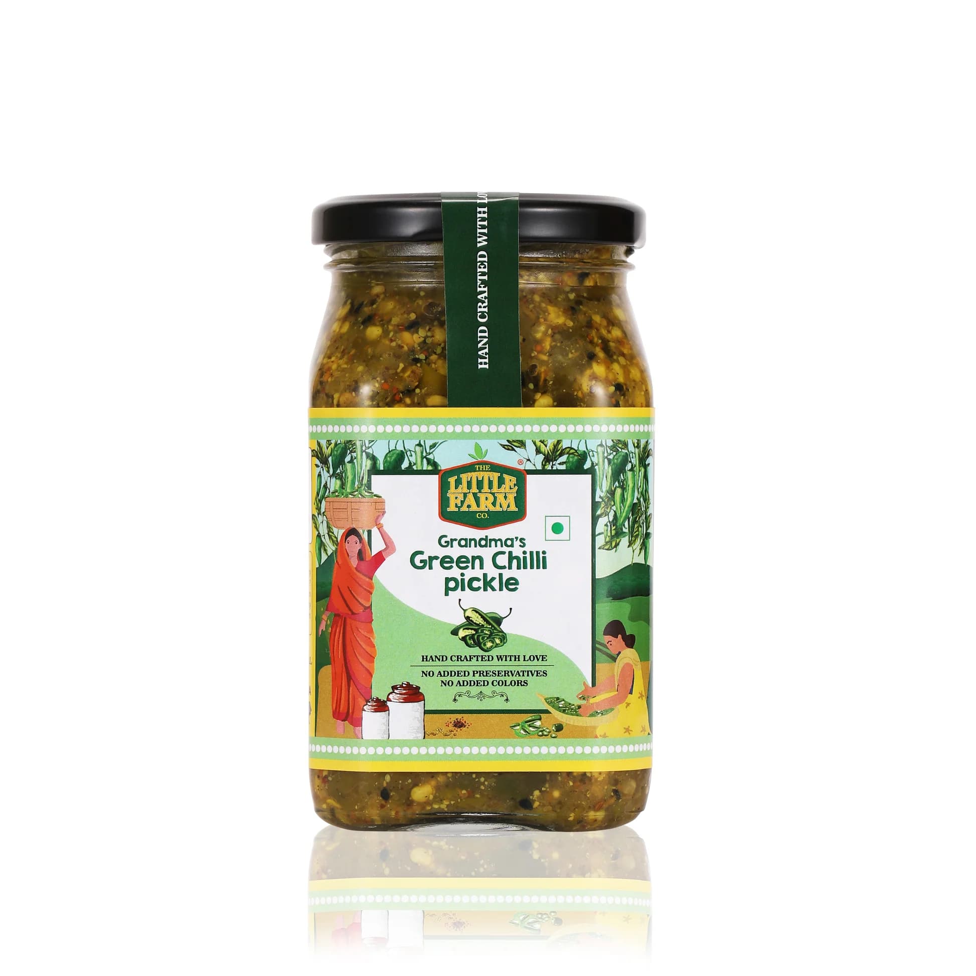 The Little Farm Green Chilli Pickle-Main Image