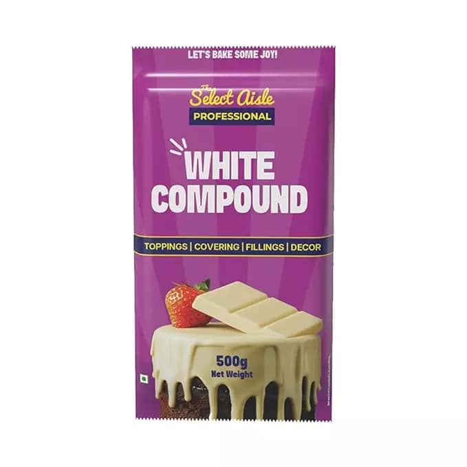 The Select Aisle White Compound Chocolate Bar,500g-Main image