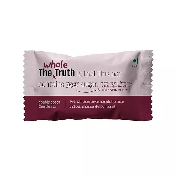 The Whole Truth Double Cocoa Protein Bar,52g-Main image