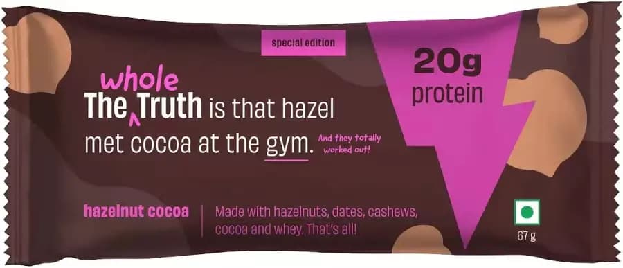 The Whole Truth Protein Bar Hazelnut Cocoa,67g-Main image