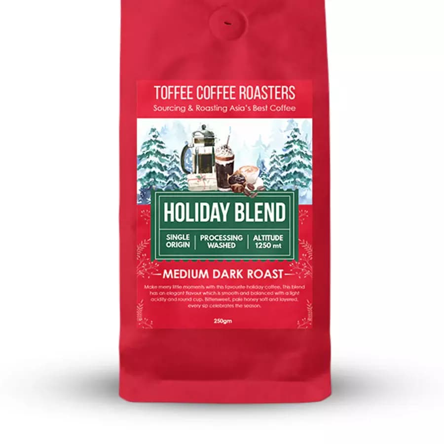 Toffee Coffee Roasters Holiday Blend Coffee - Medium Dark Roast-Main Image