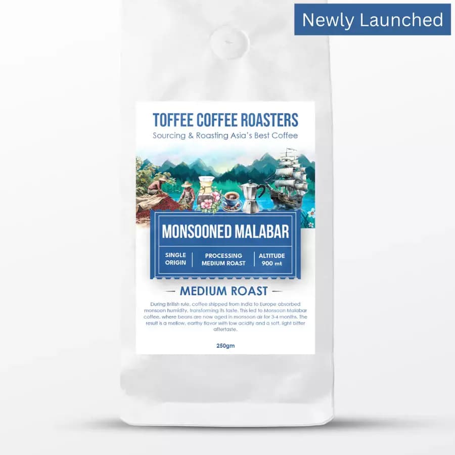 Toffee Coffee Roasters Monsooned Malabar Coffee - Medium Roast-Main Image