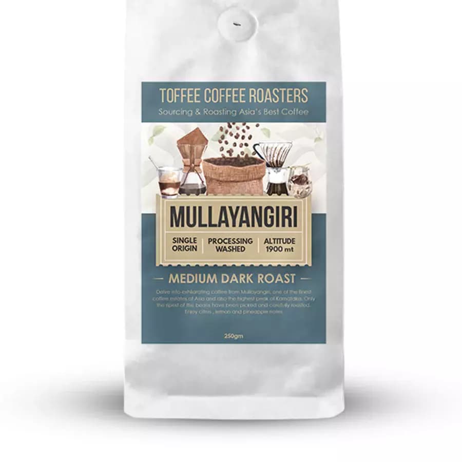 Toffee Coffee Roasters Mullayangiri Estate Coffee - Medium Dark Roast-Main Image