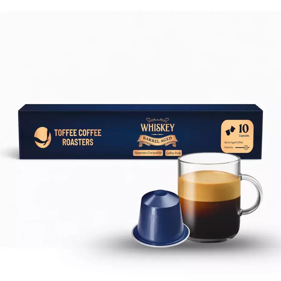 Toffee Coffee Roasters Whiskey Barrel Aged Coffee Pods-Main Image