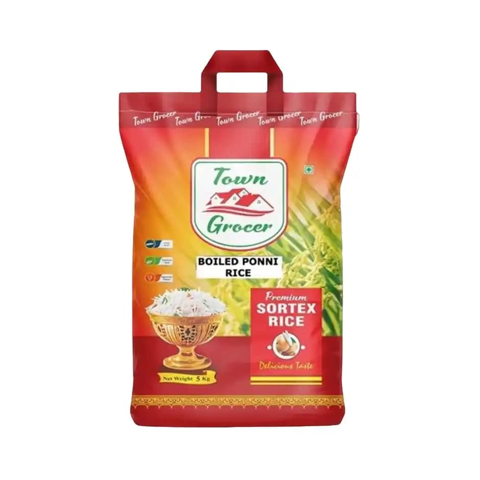 Town Grocer Ponni Boiled Rice,5kg-Main image