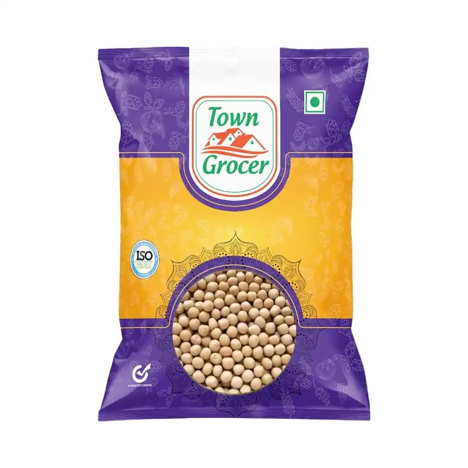 Town Grocer White Peas,500g-Main image