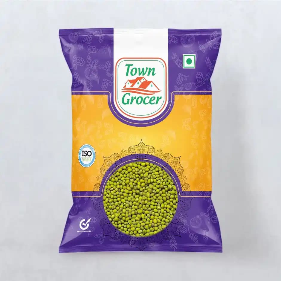 Town Grocer Whole Green Moong,100g-Main image