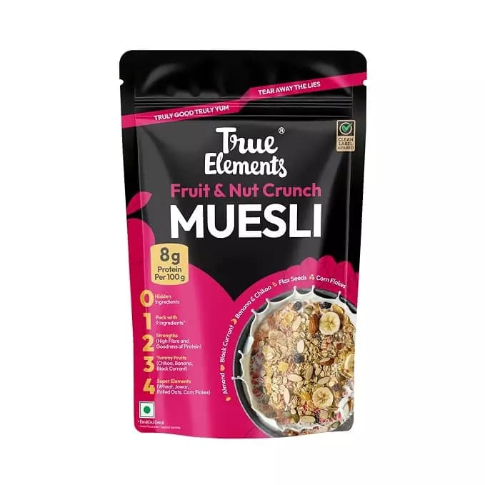 True Elements Fruit Nut and Crunch Muesli,700g-Main image