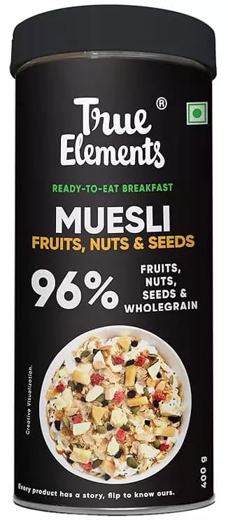 True Elements Real Freeze Dried Fruits & Crunchy Nuts Muesli,400g-Main image