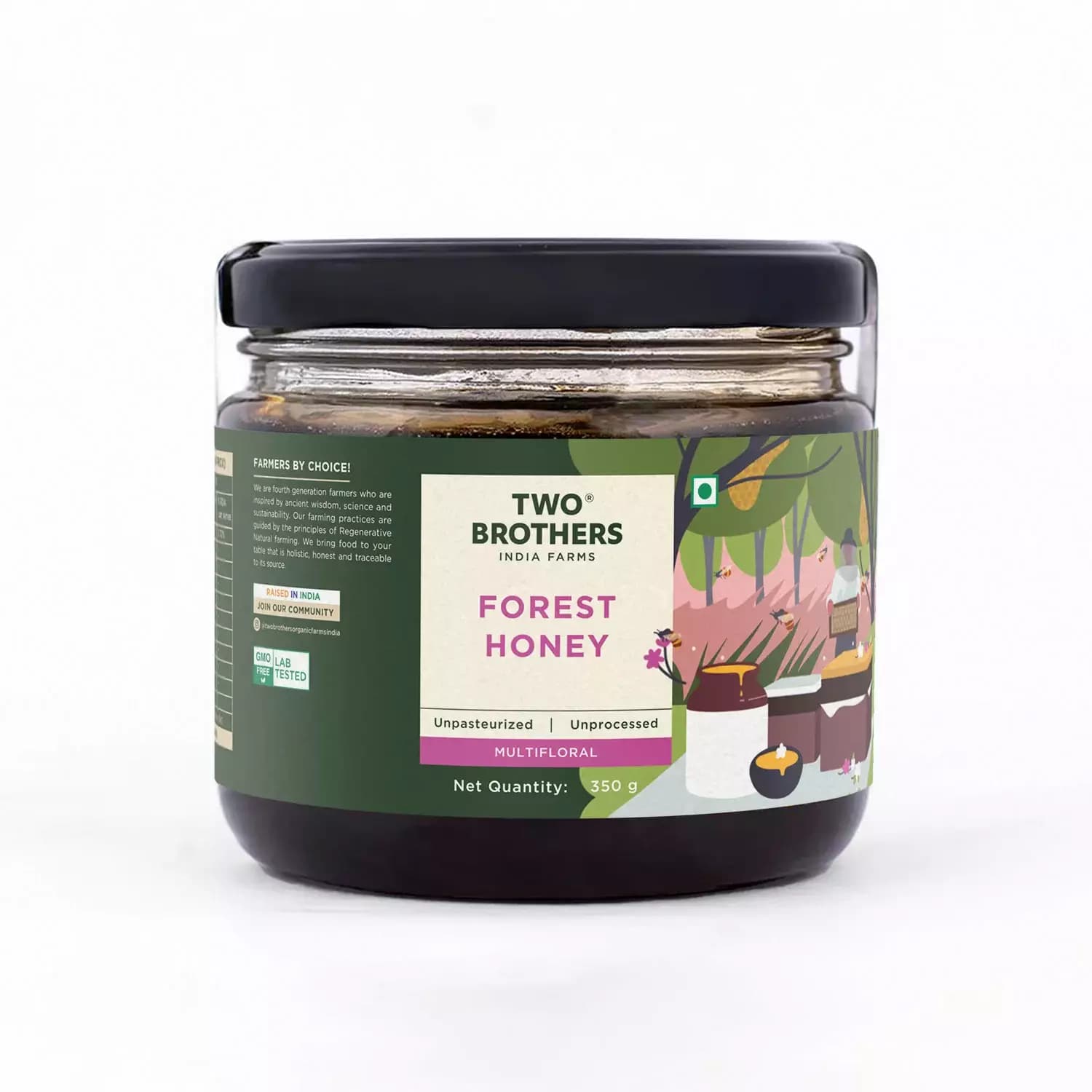 Two Brothers Multifloral Forest Honey, 350 g-Main Image