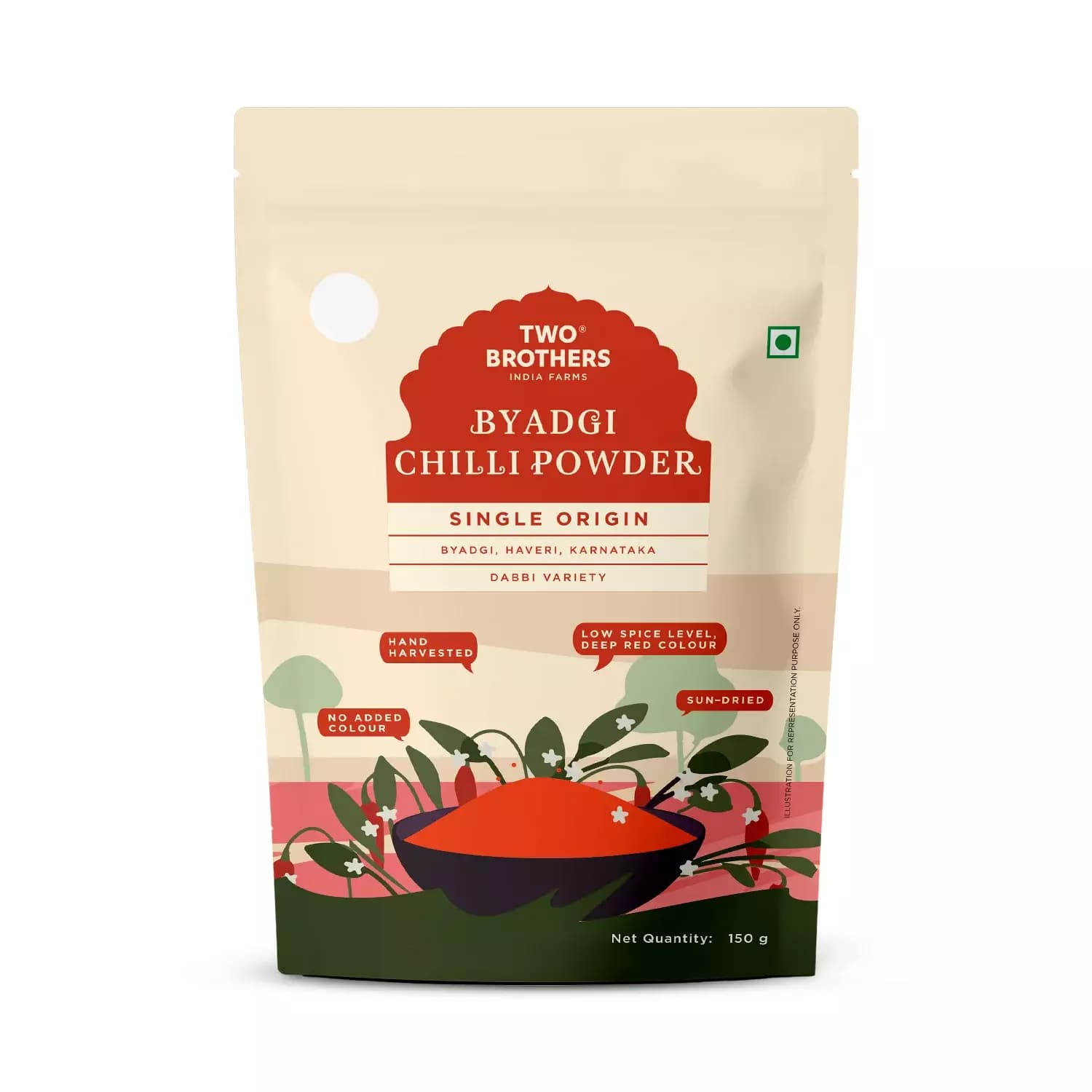 Two Brothers Single Origin Byadgi Chilli Powder-Main Image
