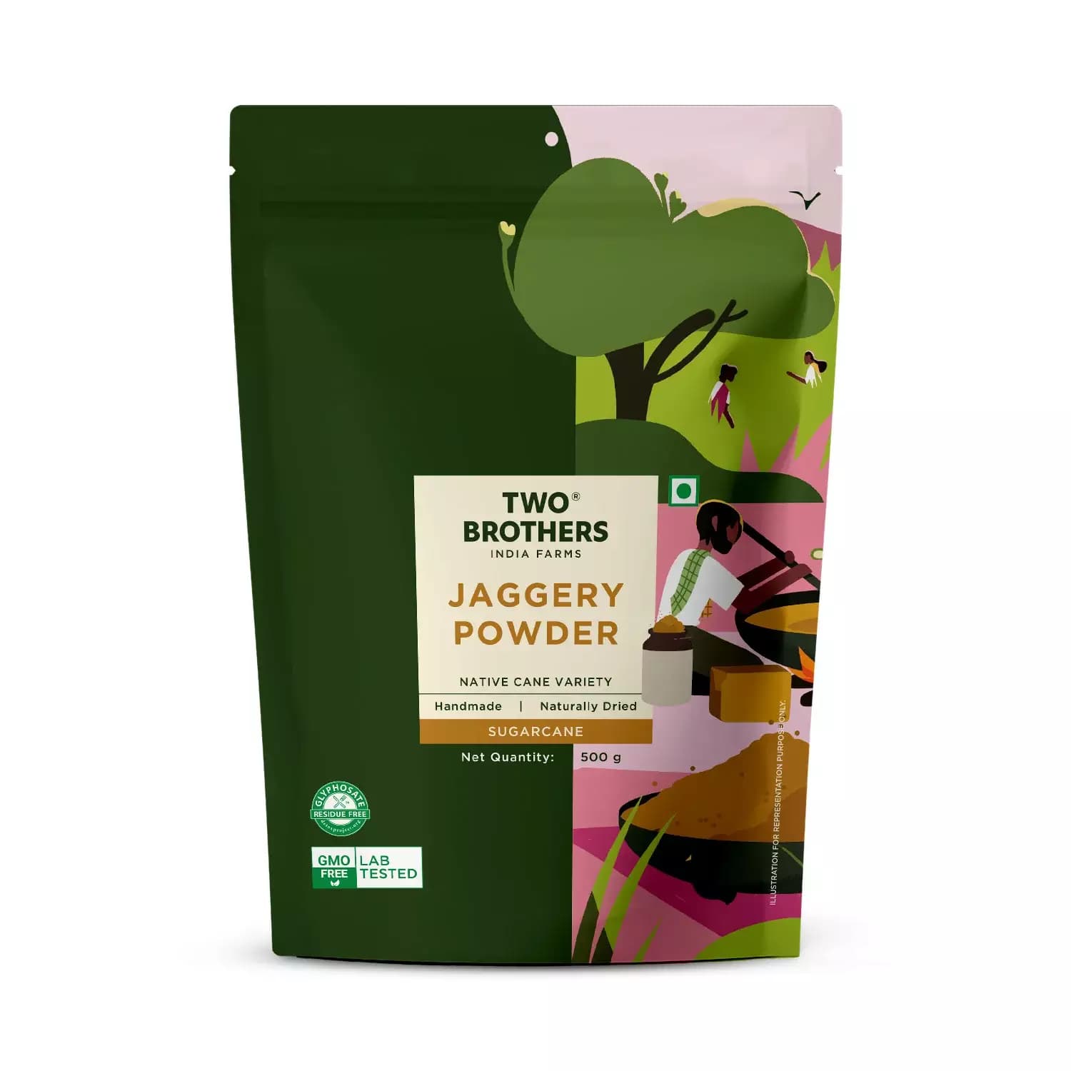 Two Brothers Sugarcane Jaggery, 500 g-Main Image