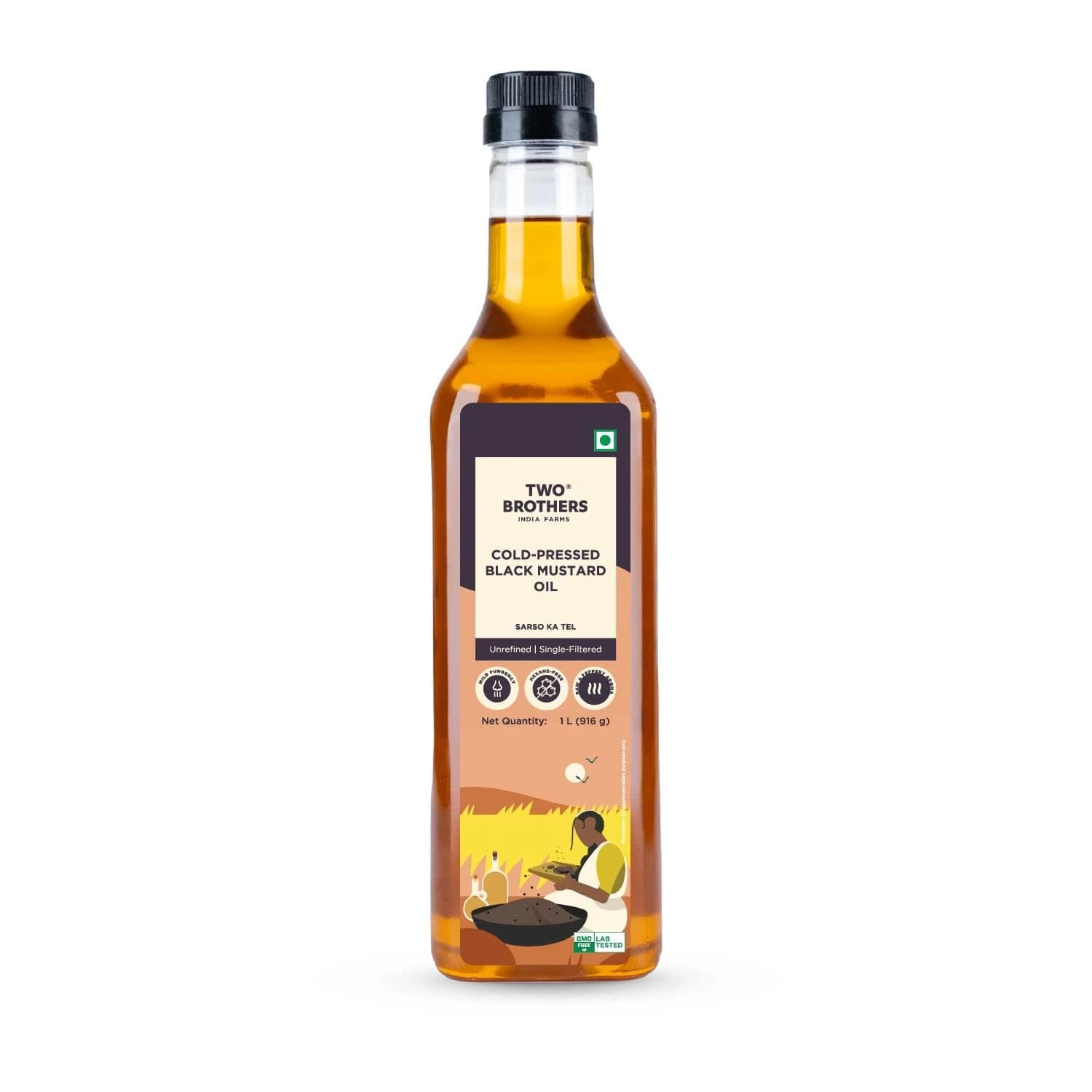 Two Brothers Cold-Pressed Black Mustard Oil