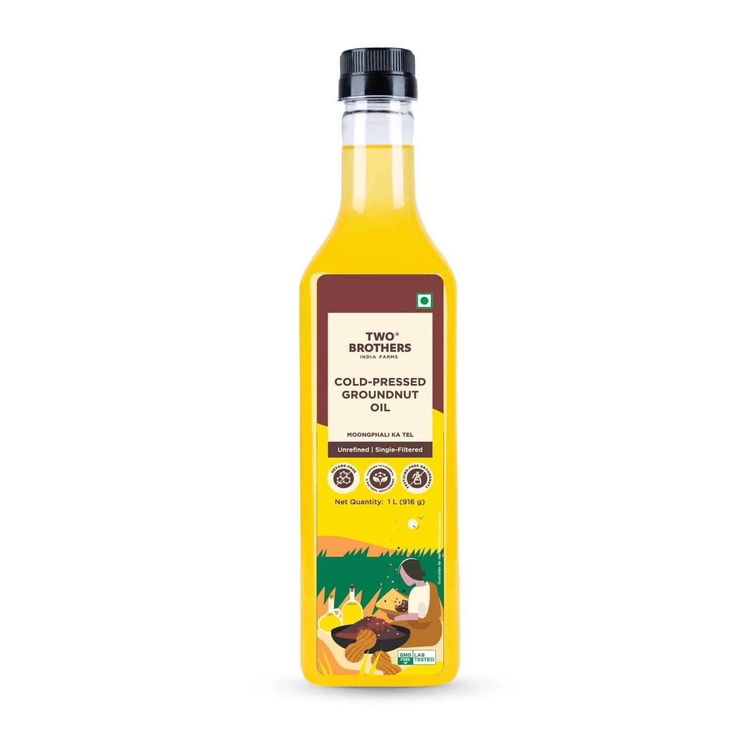 Two Brothers Cold-Pressed Groundnut Oil — 1 L