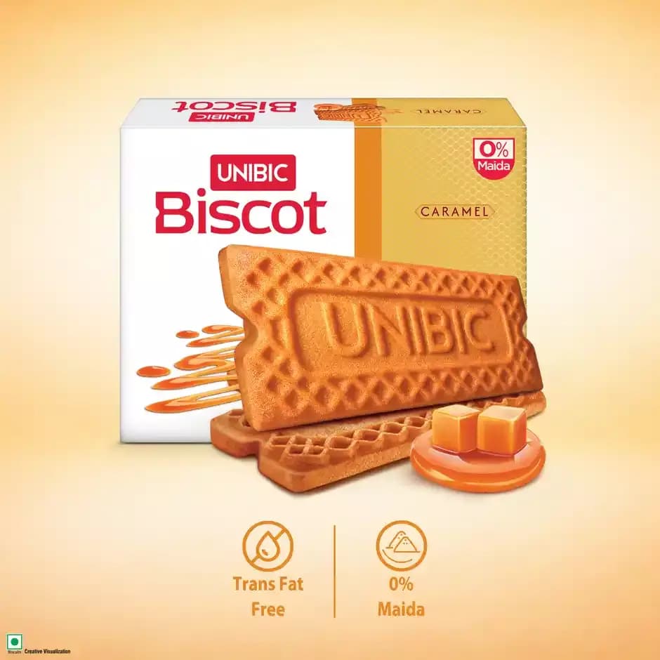 Unibic Biscot Caramel Atta Biscuit,250g-Main image