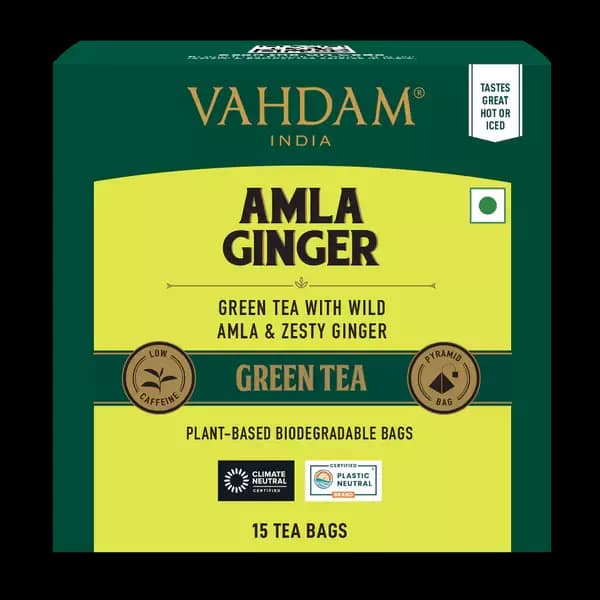 Vahdam Amla Ginger Green Tea,30g-Main image