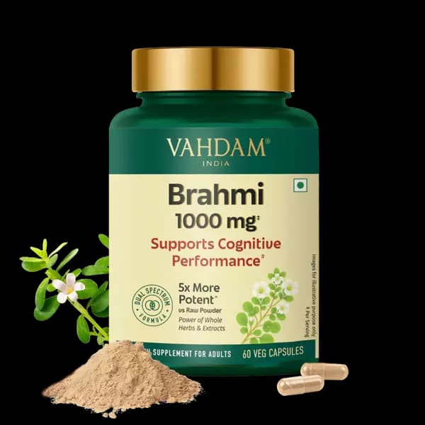 Vahdam Brahmi Capsules,60Capsules-Main image