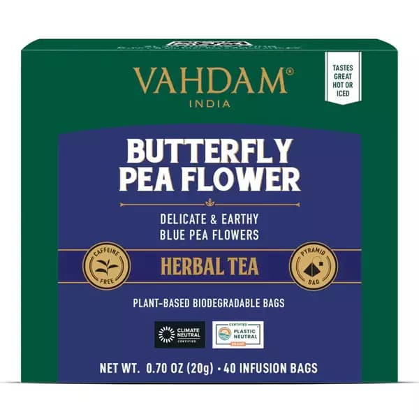 Vahdam Butterfly Pea Flower,20g-Main image
