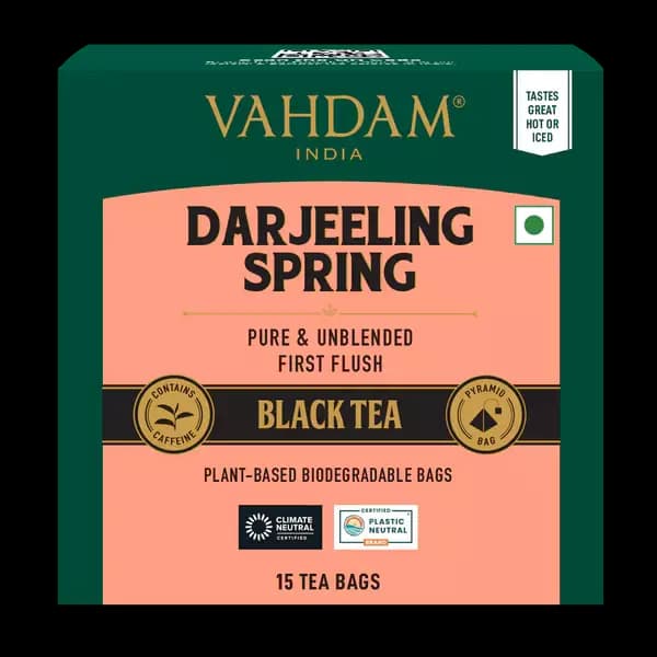 Vahdam Darjeeling First Flush Black Tea,30g-Main image