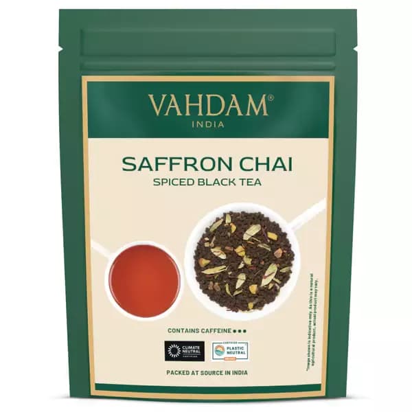 Vahdam Saffron Premium Masala Chai Tea,100g-Main image