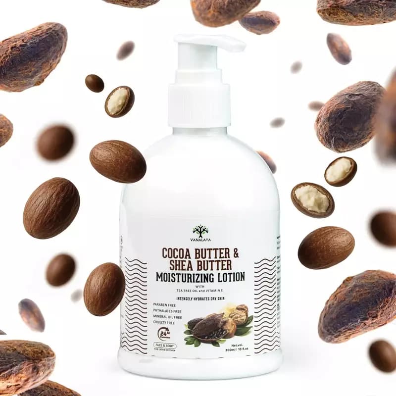 Vanalaya Cocoa Butter & Shea Butter Moisturizing Lotion,300ml-Main image