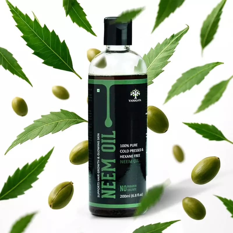 Vanalaya Cold Pressed Neem Oil,200ml-Main image