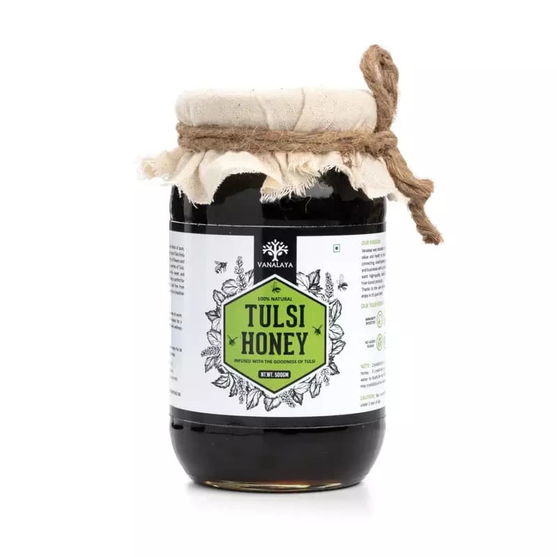 Vanalaya Tulsi Infused Honey,500g-Main image